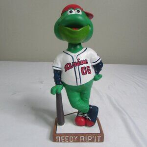 Greenville Drive Reedy Rip' It Bobblehead Mascot Frog Baseball Minor Lea…